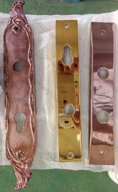 Macchina di placcatura dello ione della maniglia di porta dell'oro di Rosa, attrezzatura di titanio del rivestimento del nitruro PVD